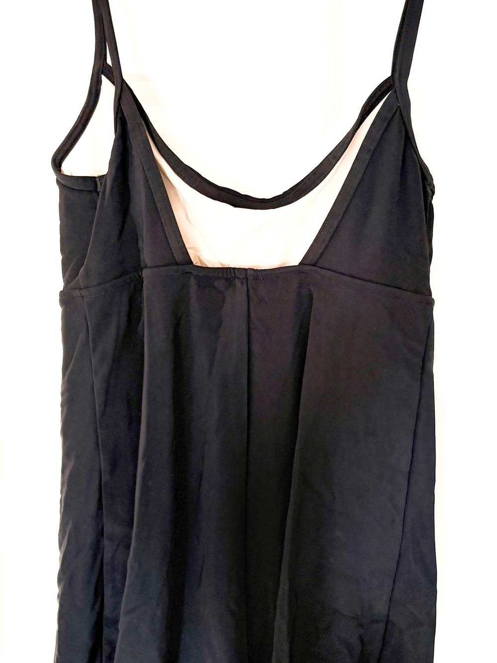Motherhood Maternity Black Swim Dress with Built-In Shelf Bra